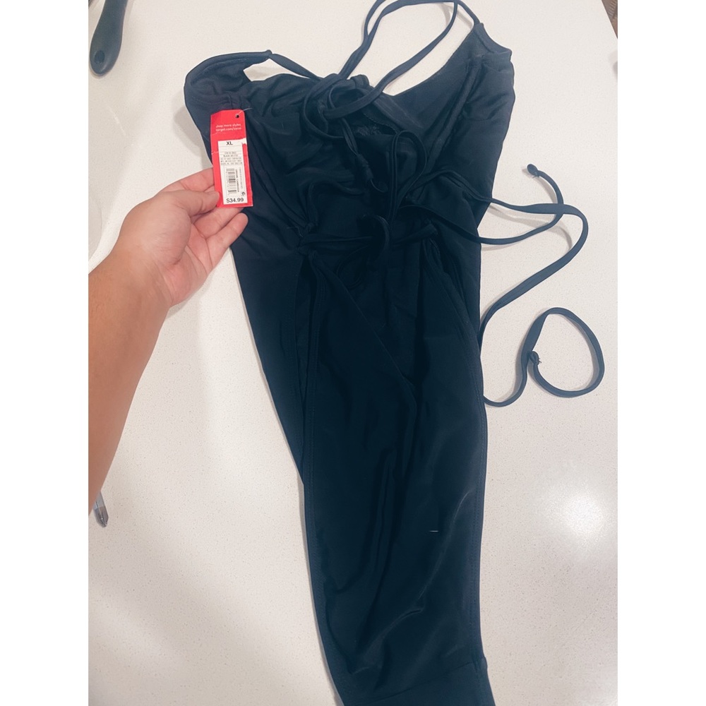 Basic Black One Piece - Backless Size: XL NWT